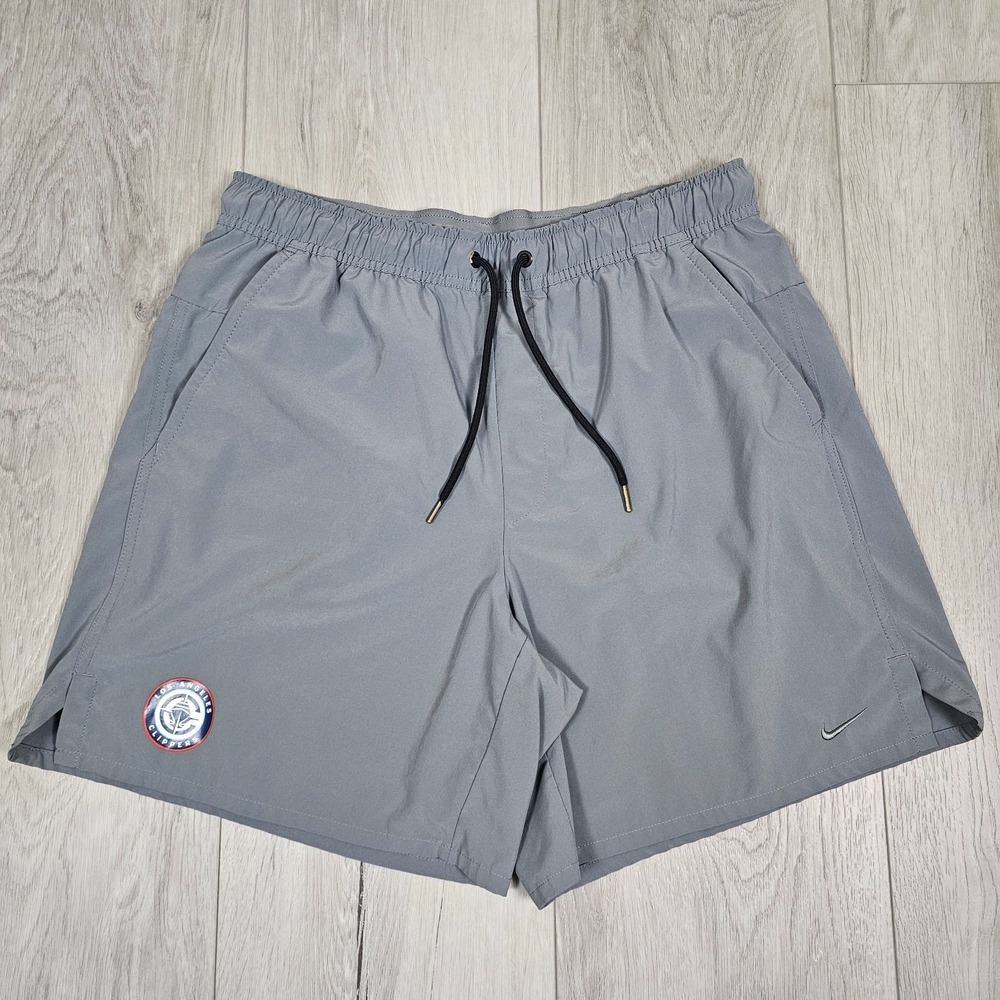 Nike Unlimited Shorts Men Medium Gray Dri-Fit 7" NBA Clippers Drawstring Pockets